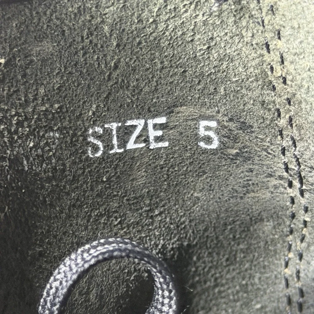 Vtg Dr. Martens 7187 Boots Made In England UK 5 Womens 7 US Black AirWair Grunge